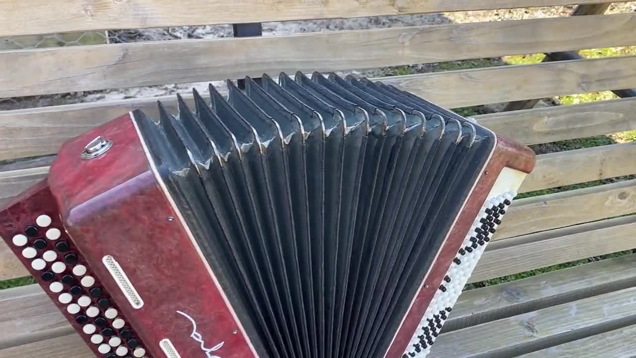 For Repair Vintage Bayan ERA, Russian Accordion, 100 Bass, USSR