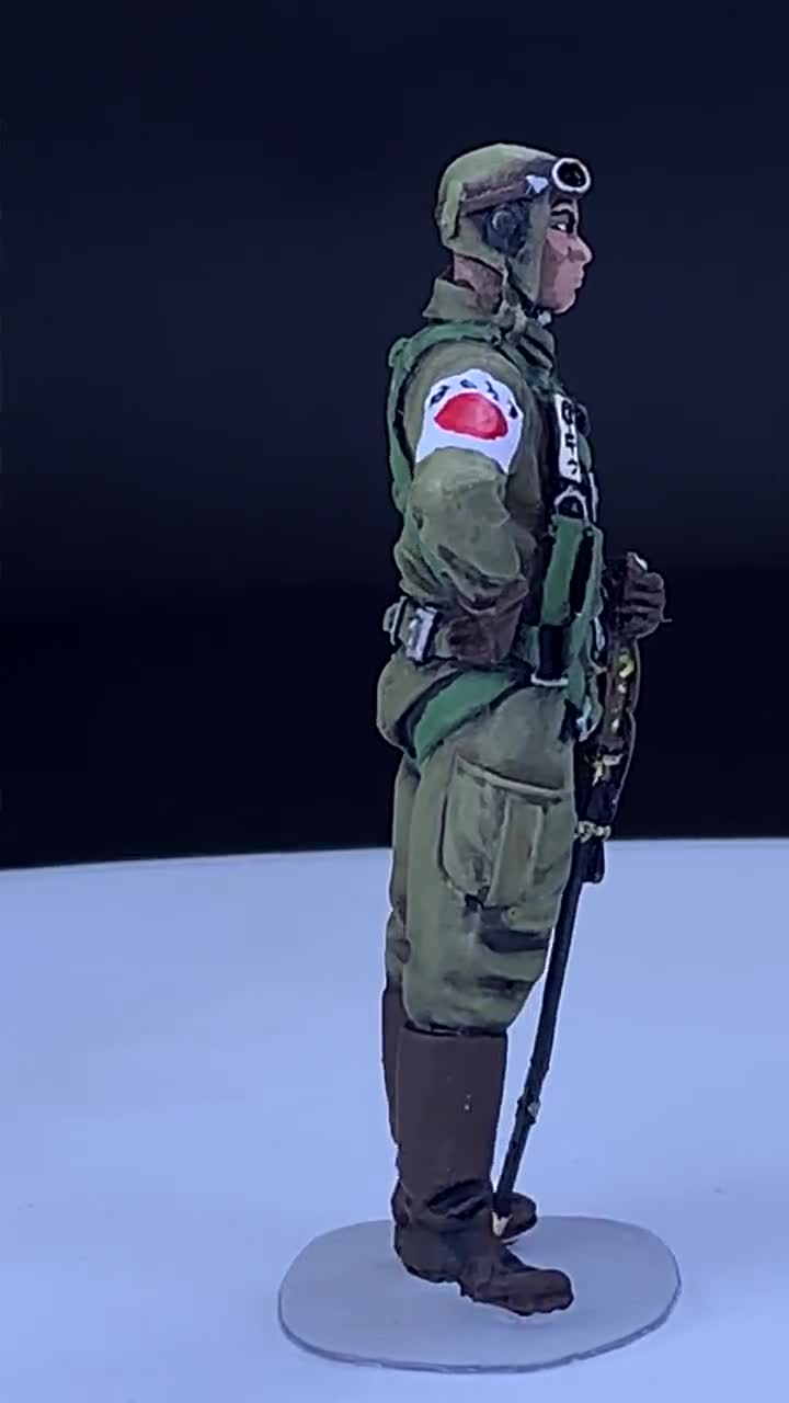 塗装済みフィギュア 日本の神風特攻隊員 WW2 1:32 (プロの技術で
