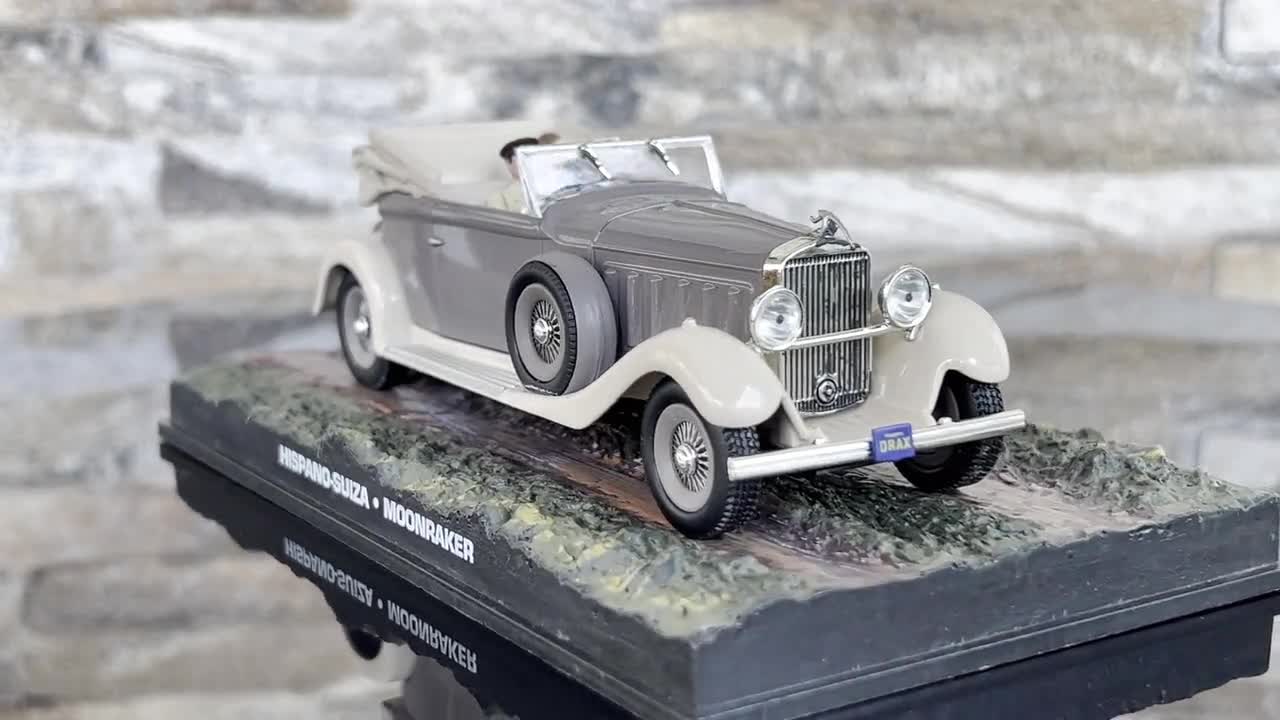 Hispano Suiza, 007 James Bond Collection Car, Vintage Diecast Car