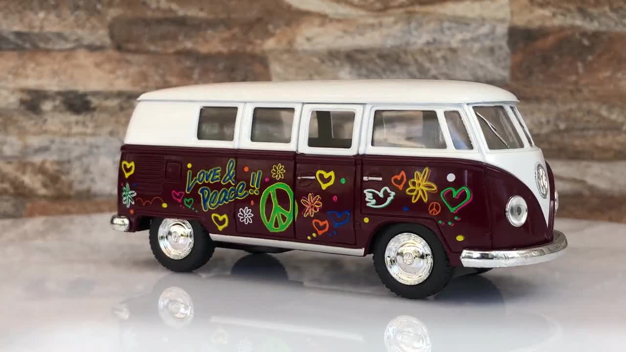 フォルクスワーゲン クラシックバス 1962、1/32 ダイキャストカー、1