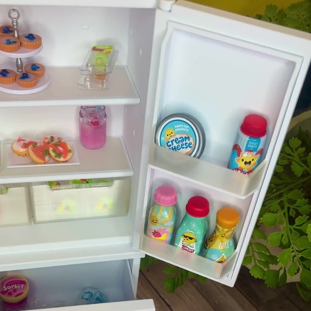 1: 6 Miniverse Kompatibler Kühlschrank | Komplett mit detailliertem Innenleben