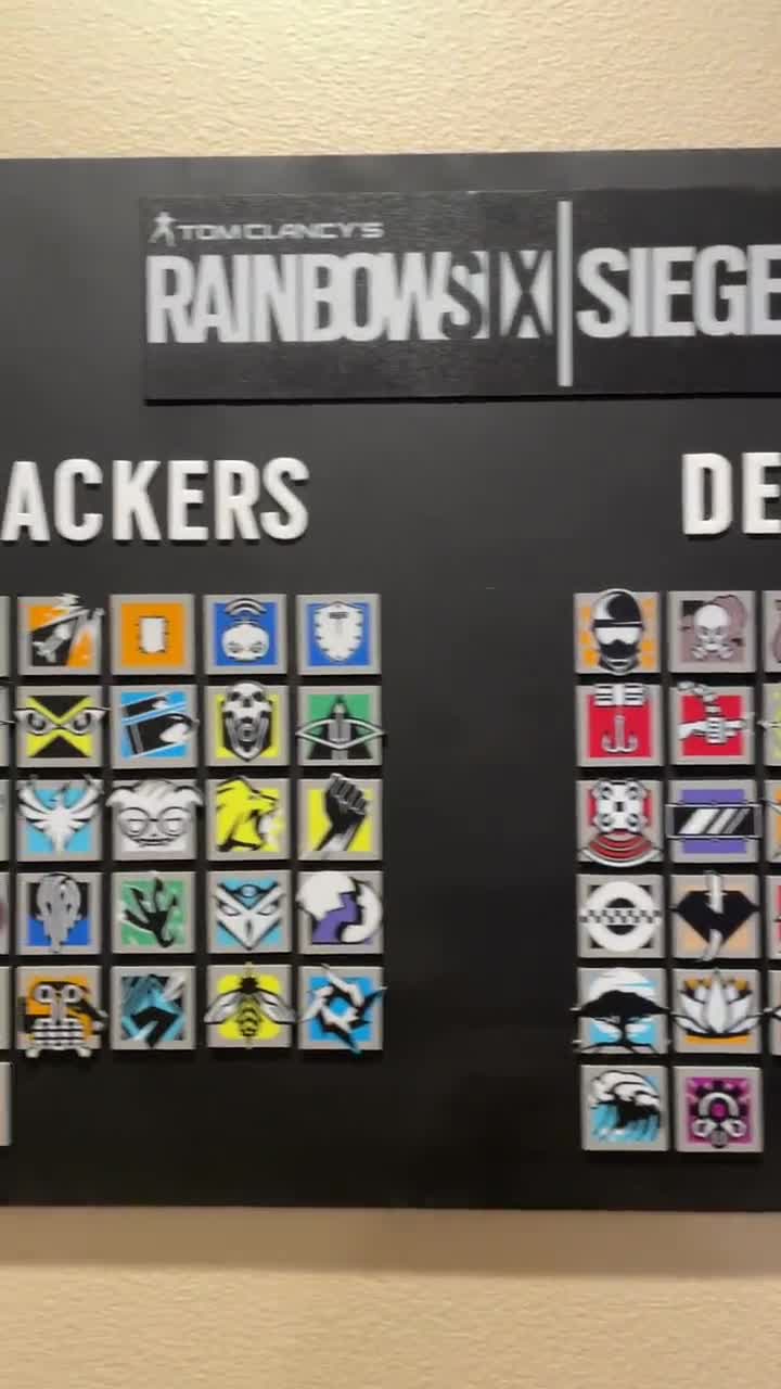 レインボーシックス シージ オペレーターバッジ | 3DプリントされたR6
