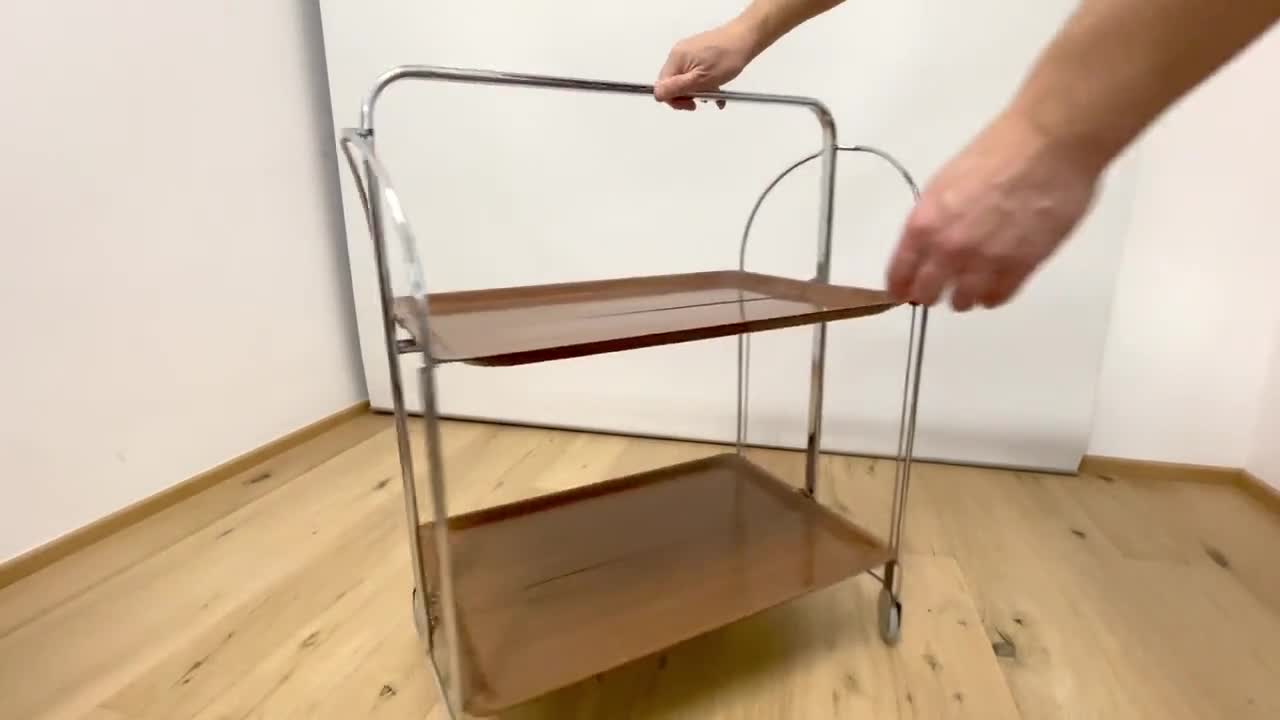 Vintage Serving Trolley | Bar Cart | 1970s | Bremshey Made in