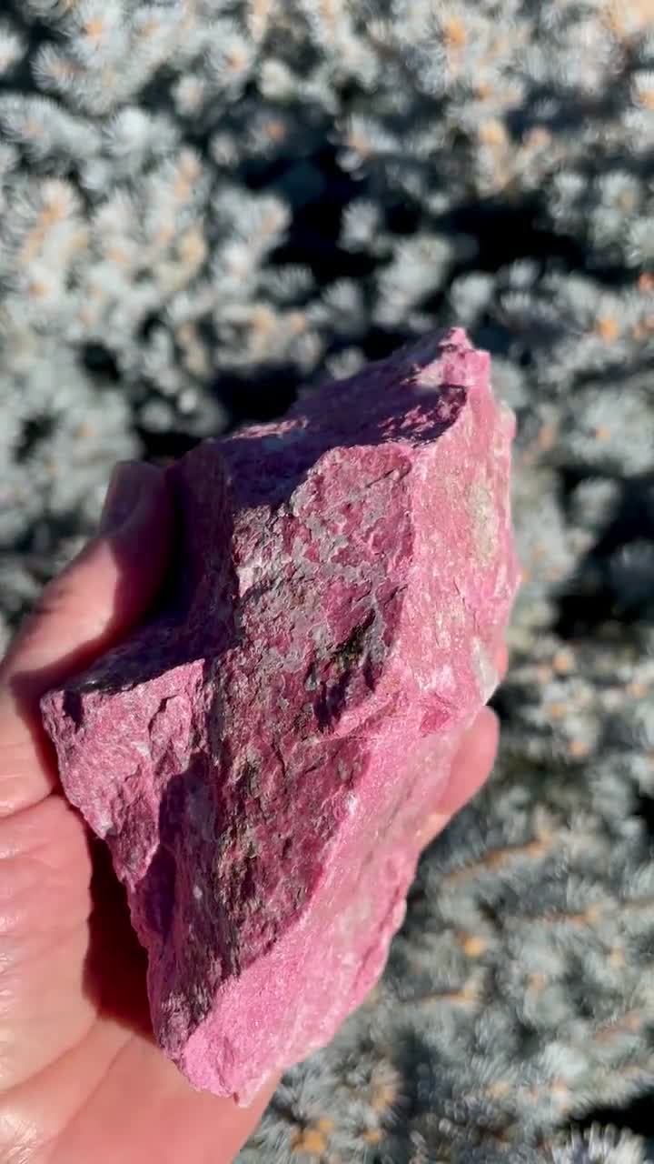 Lg RAW THULITE STONE Norway Gemstone, Choice, Natural Vibrant Pink