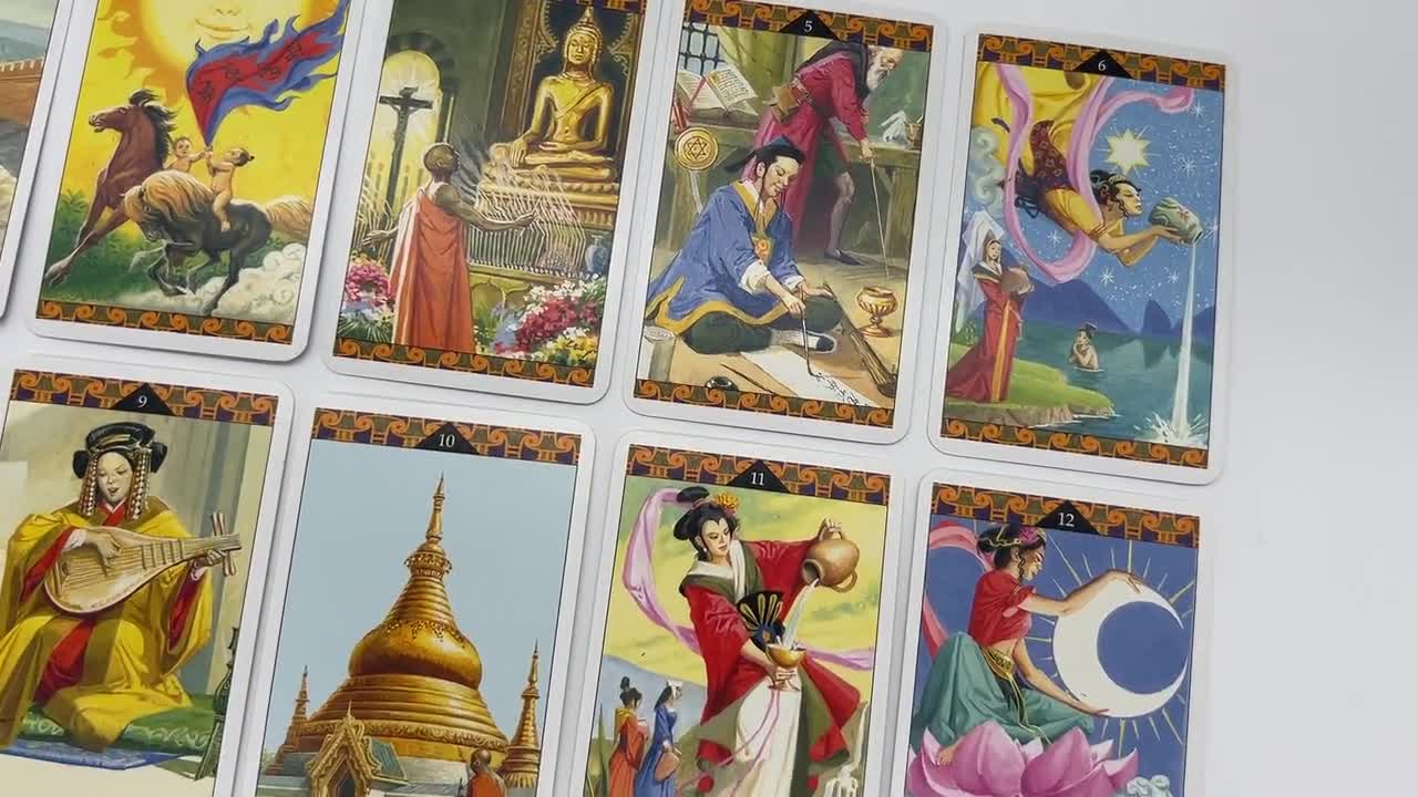 オセロットの群れ　四枚セット　中国語　画家サイン オセロットの群れ 四枚セット 中国語 画家サイン オセロットの群れ 四