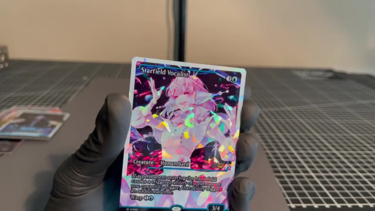 英語版 星原の歌手/Starfield Vocalist/フラクチャー・Foil Fracture Foil Holo Proxy Card - Starfield Vocalist - Gloss Finish