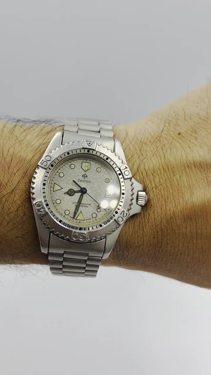 Vintage Zodiac Professional 200m Divers Watch - 39mm - Etsy