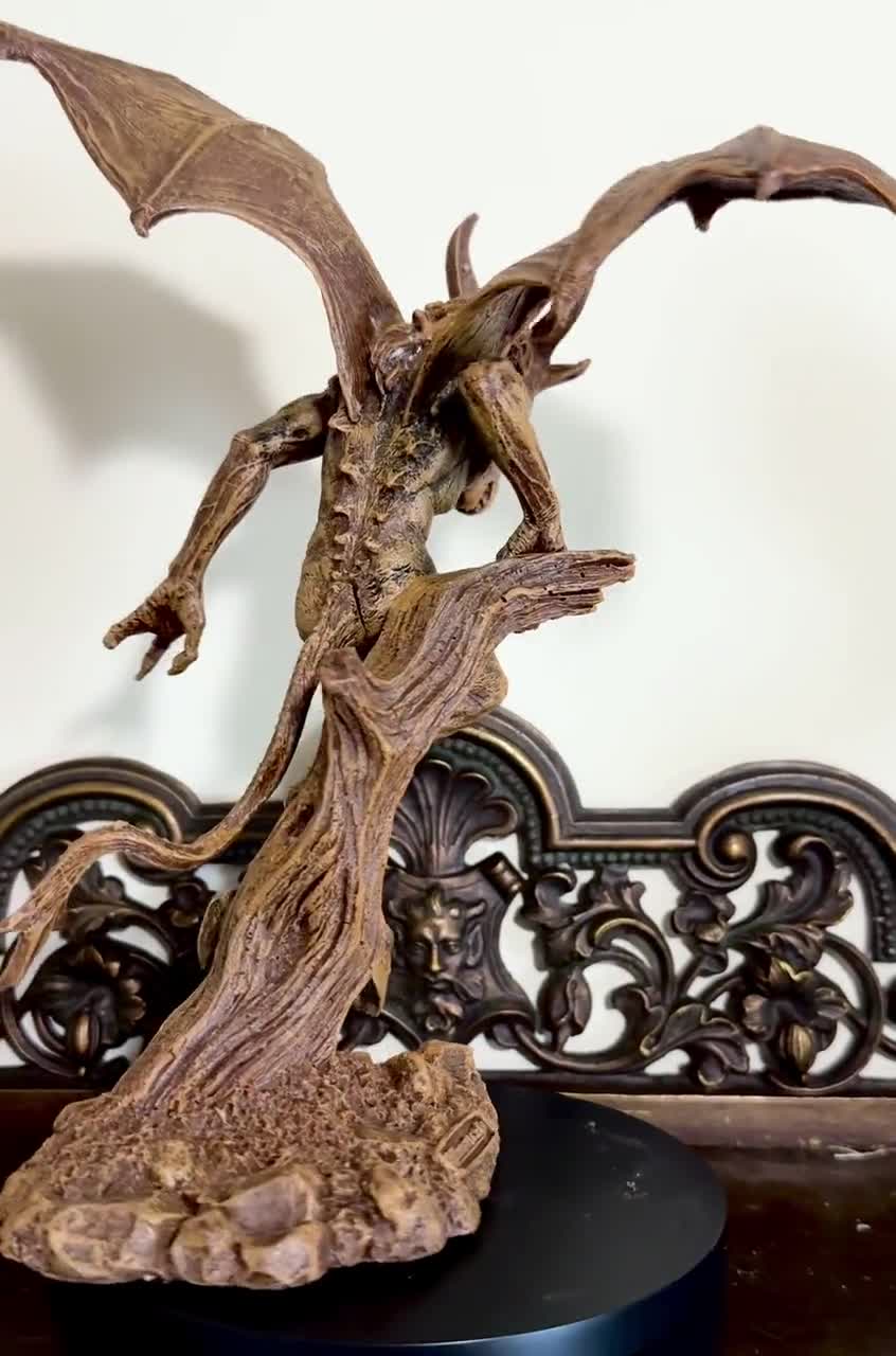 デビル★オブジェ★置物★アート★悪魔★サテュロス★真鍮★ビンテージ★アート★エロ Jersey Devil Statue, Hand Painted Resin Sculpture | Cryptozoology