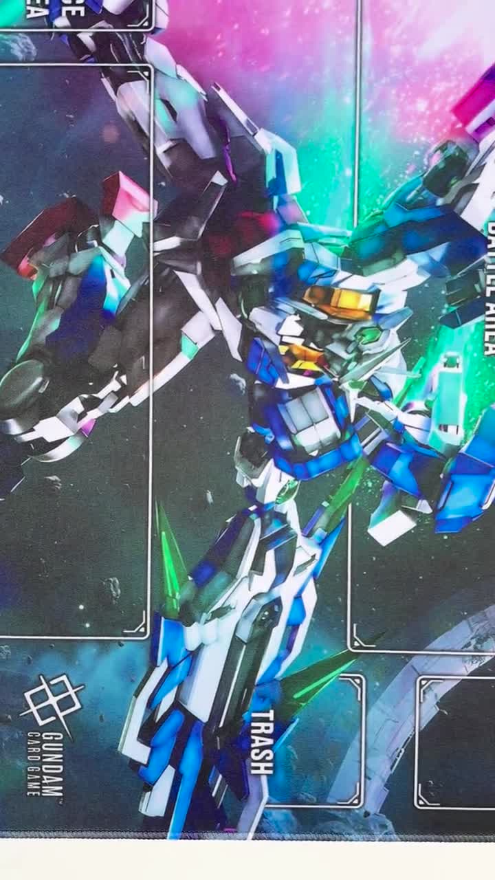 プレイマット GN-0000 ダブルオーガンダム カードゲーム ゾーン付き