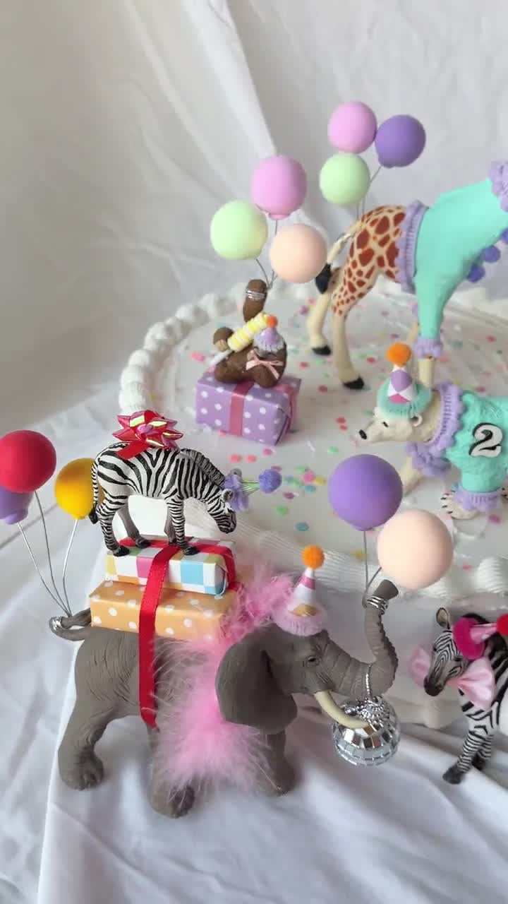 Safari Animal Cake Topper: Wild One Birthday Party Decor - Etsy 日本