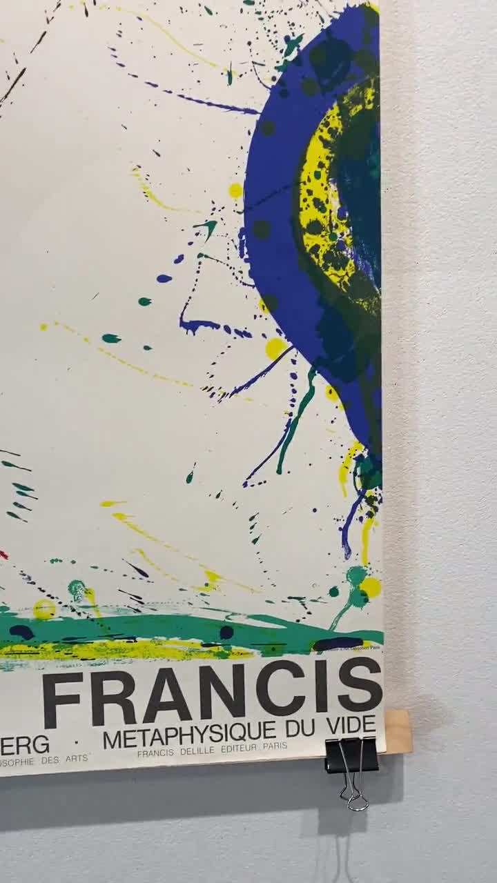 Original Art & Exhibition Poster by Sam Francis 'metaphysique Du