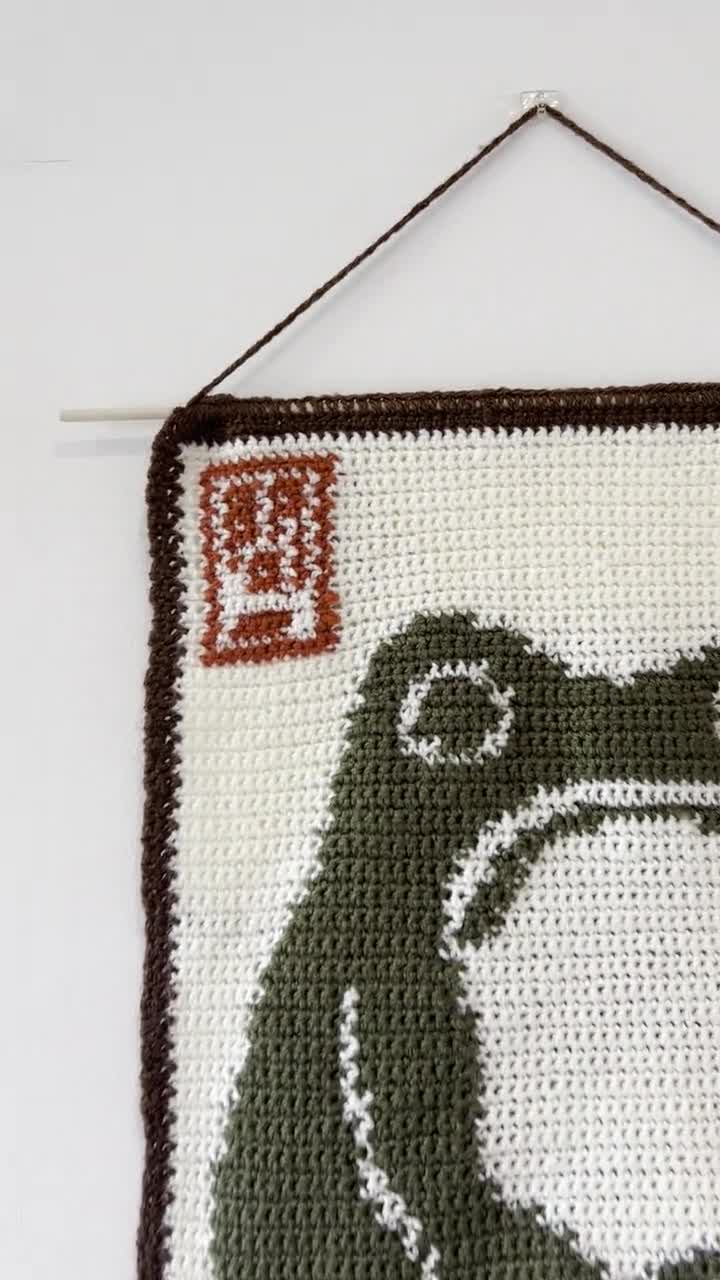 Matsumoto Hoji Frog Crochet Tapestry Pattern - Digital Download