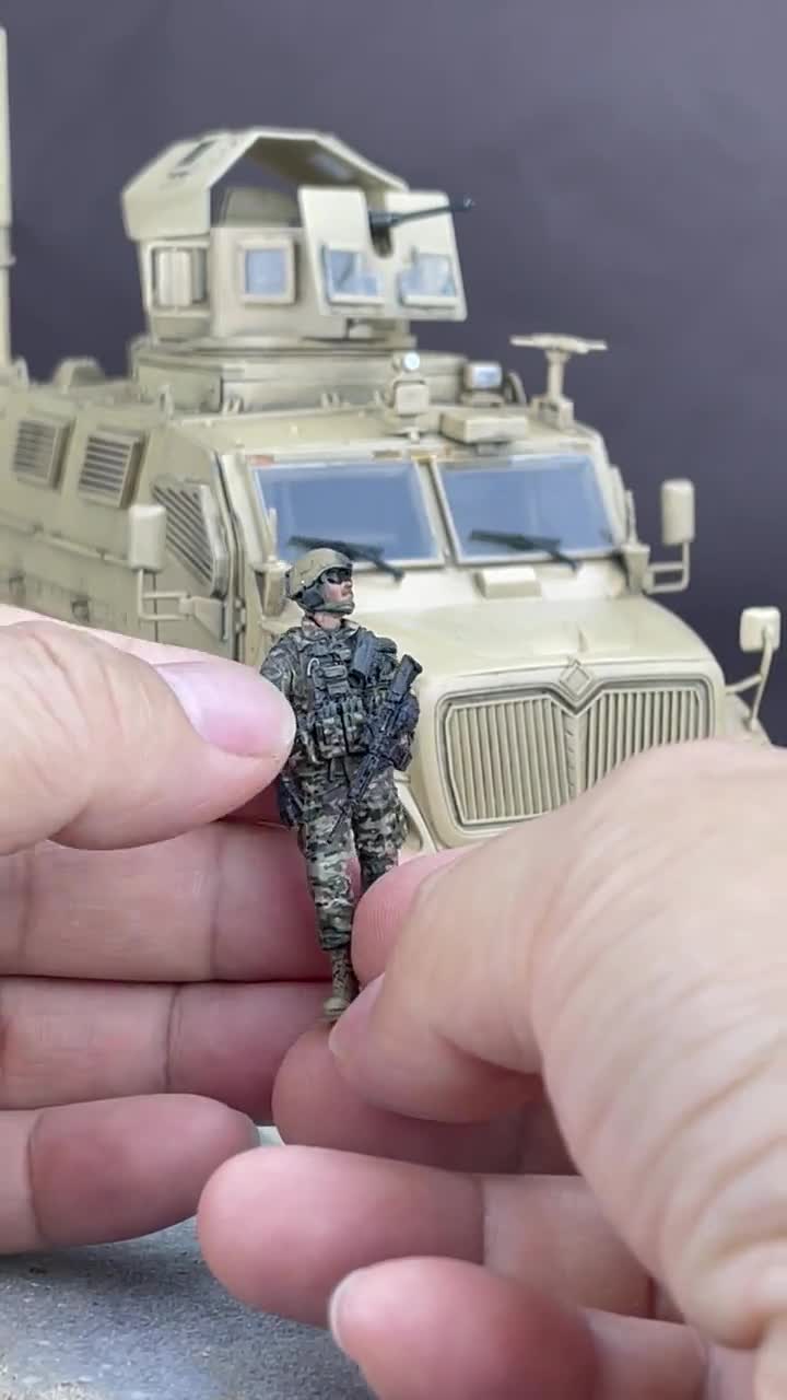 塗装済みアメリカ海軍特殊部隊SEALsフィギュア：1/35スケール
