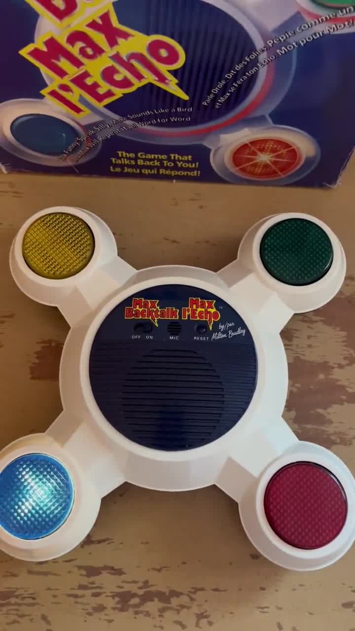 Max Backtalk by MB Electronics Hasbro 1986 Ages 7 and up for 1 to