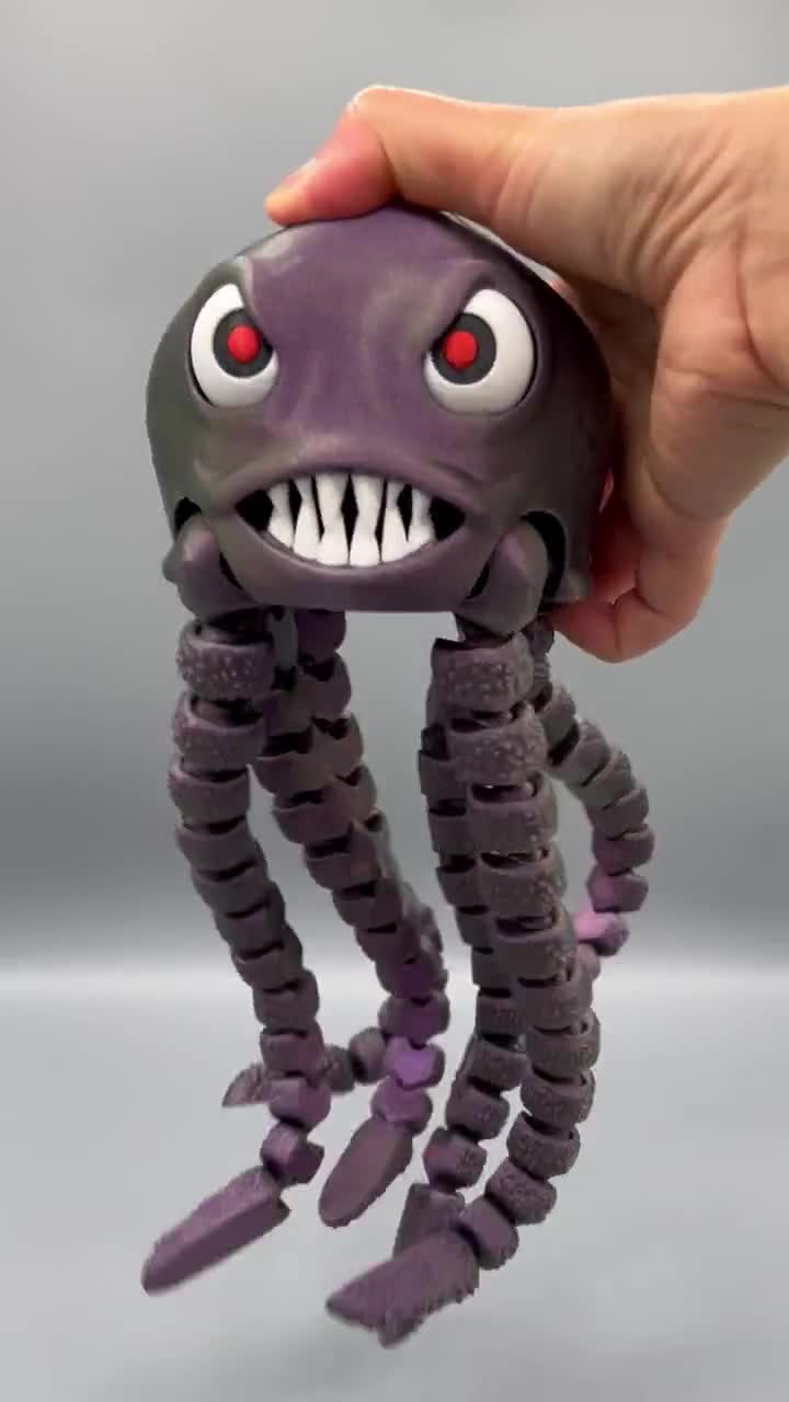 ごんごんo,+:。☆.*・+。クラゲ？ 関節式クラゲモンスターおもちゃ：3Dプリントのフレキシブルフィギュア