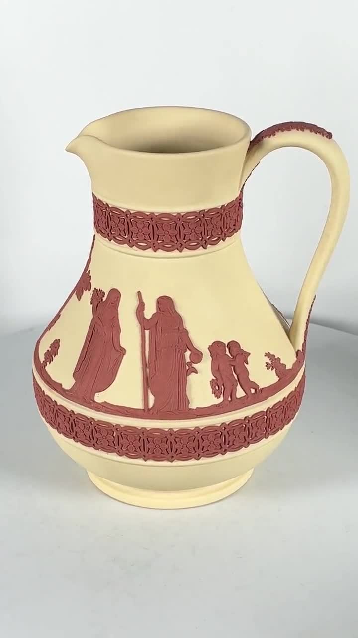 Rare WEDGWOOD Jasperware Handcrafted Primrose Yellow and