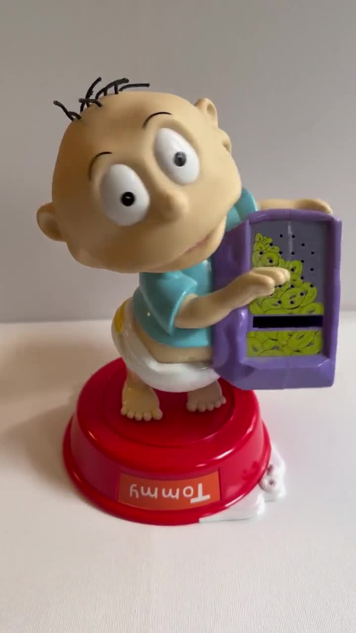 Rugrats Tommy Pickles 1999 Viacom Talking Figure Reptar Crunch 8