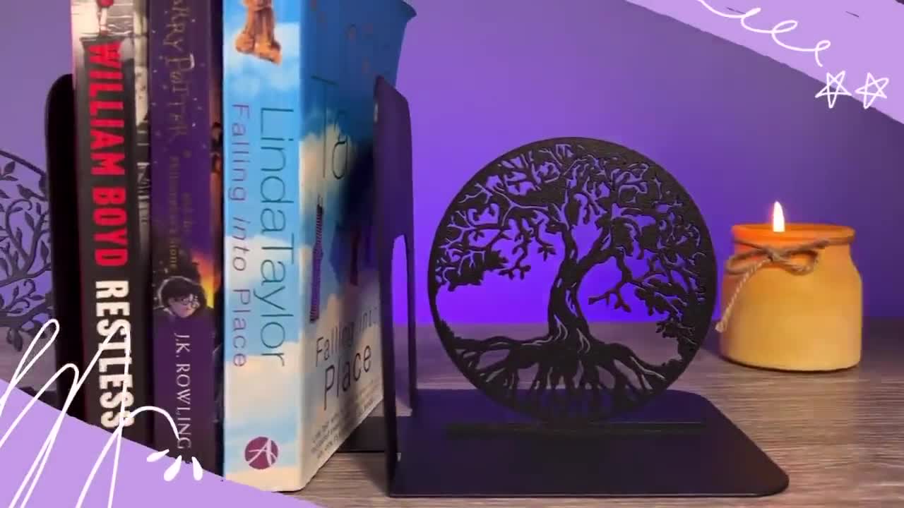 Fairy Bookends: Fantasy Book Decor, Metal Bookshelf Decoration - Etsy