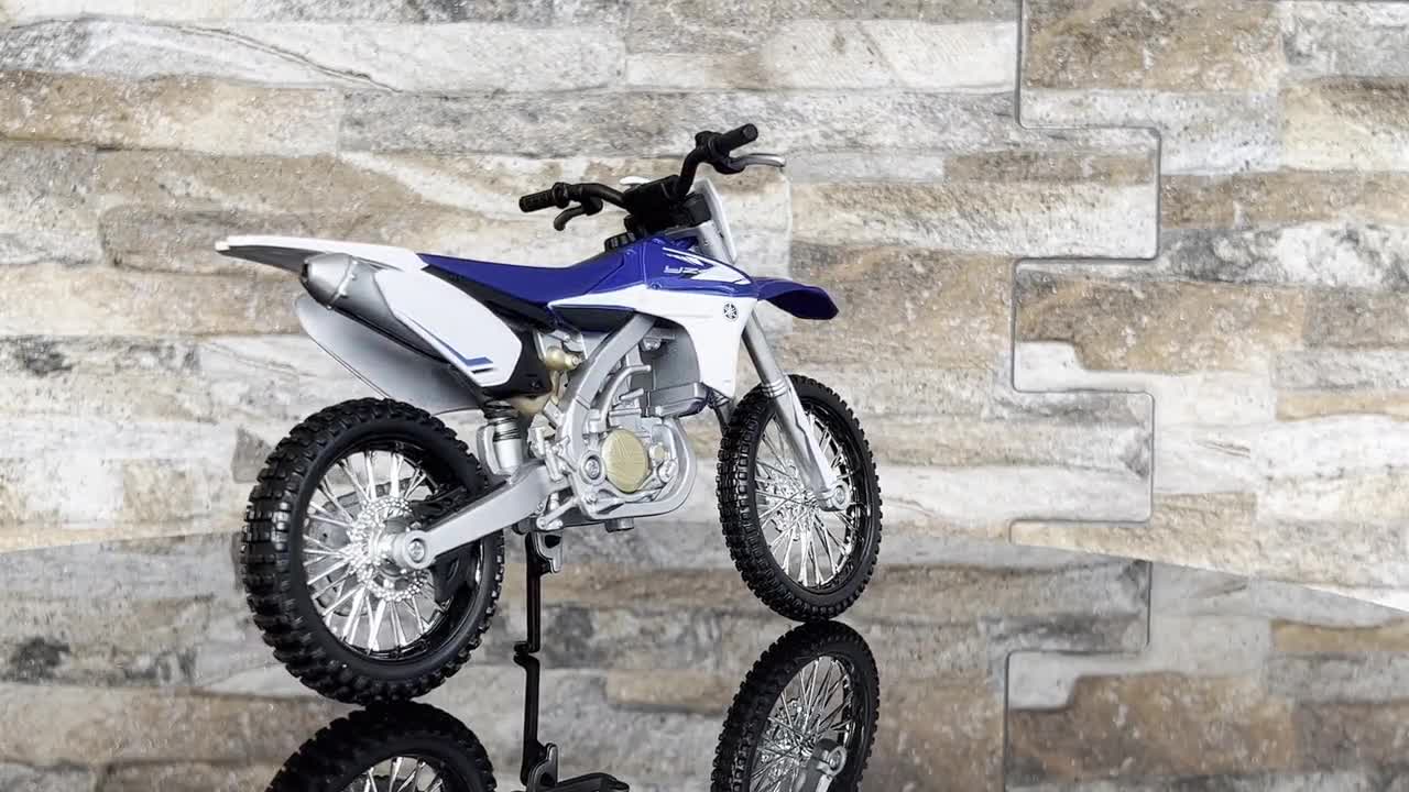 ヤマハ YZ450F ダイキャストモデルバイク、1/12スケール、マイスト