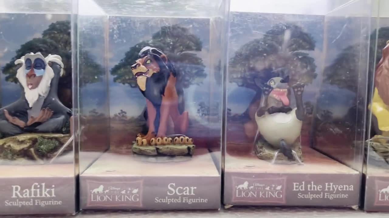 ライオンキング 彫刻フィギュア | ムファサ、ラフィキ、シンバ、スカー