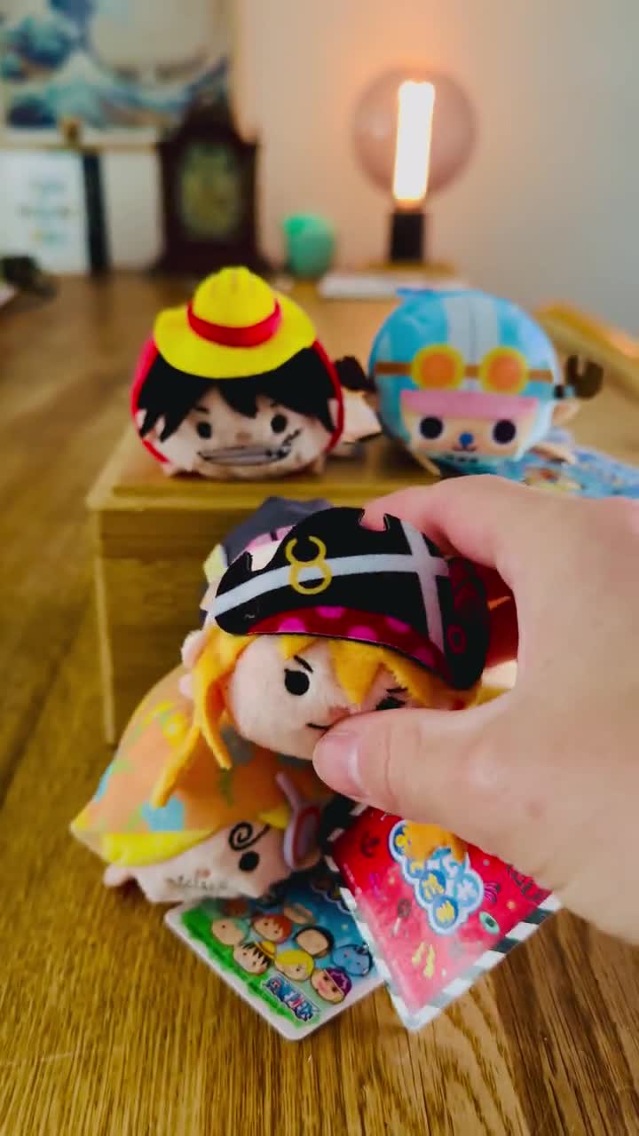 One Piece Mochi Mochi Plushies – Luffy, Sanji, Chopper, Nami **US