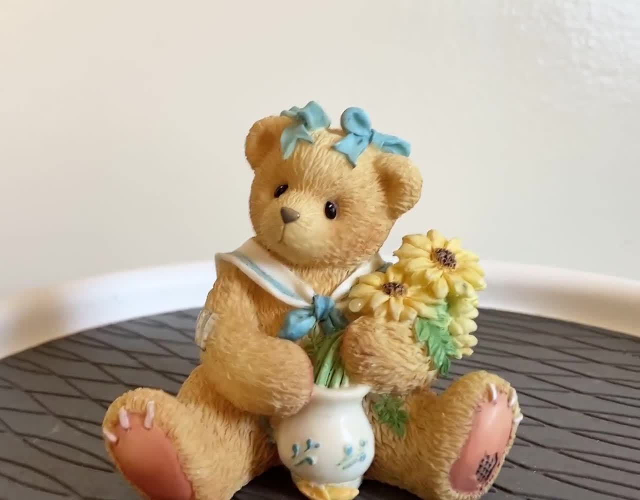 Vintage Cherished Teddies Brown‑eyed Susan Figurine (1996) — Love