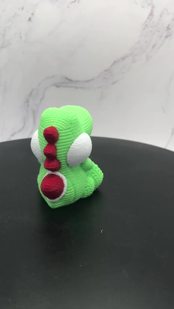 ヨッシー / 編み物 / 3Dプリント / 可動式 / 六角形 / キーホルダー