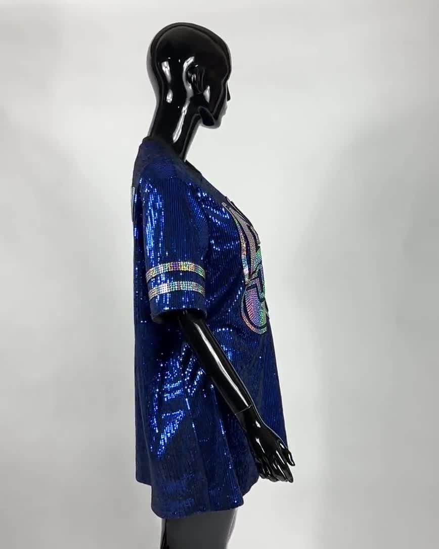 sequin jersey shirt dress Custom Full Number Dress, T-shirt Jersey, Personalize with text and number, Birthday, Team Fan wear, Concert Outfit, Sorority collection:end-of-year-sale-2020