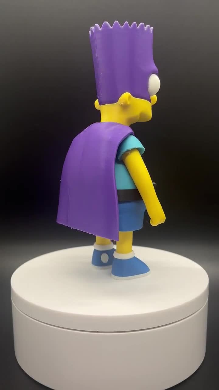 3D Printed Bartman Figure: the Simpsons Collectible Toy - Etsy