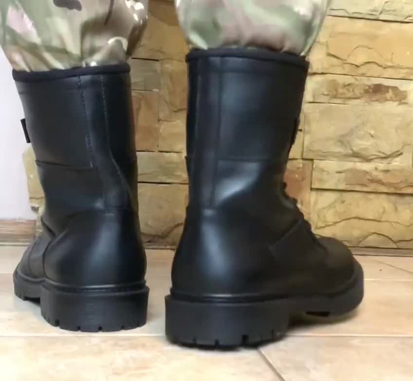 Genuine Leather Tactical Boots “scorpion Plus”, Heavy-duty Black