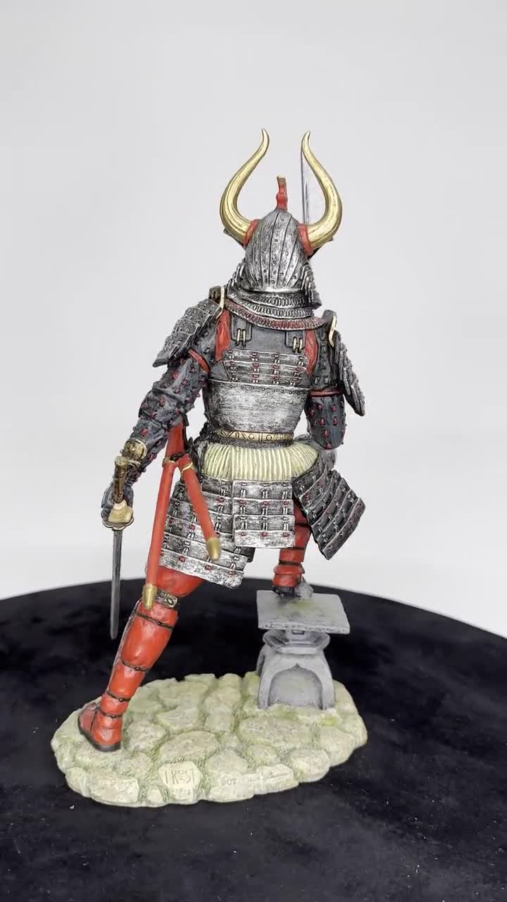 刀を持った侍の置物：日本の戦士の彫刻 - Etsy 日本