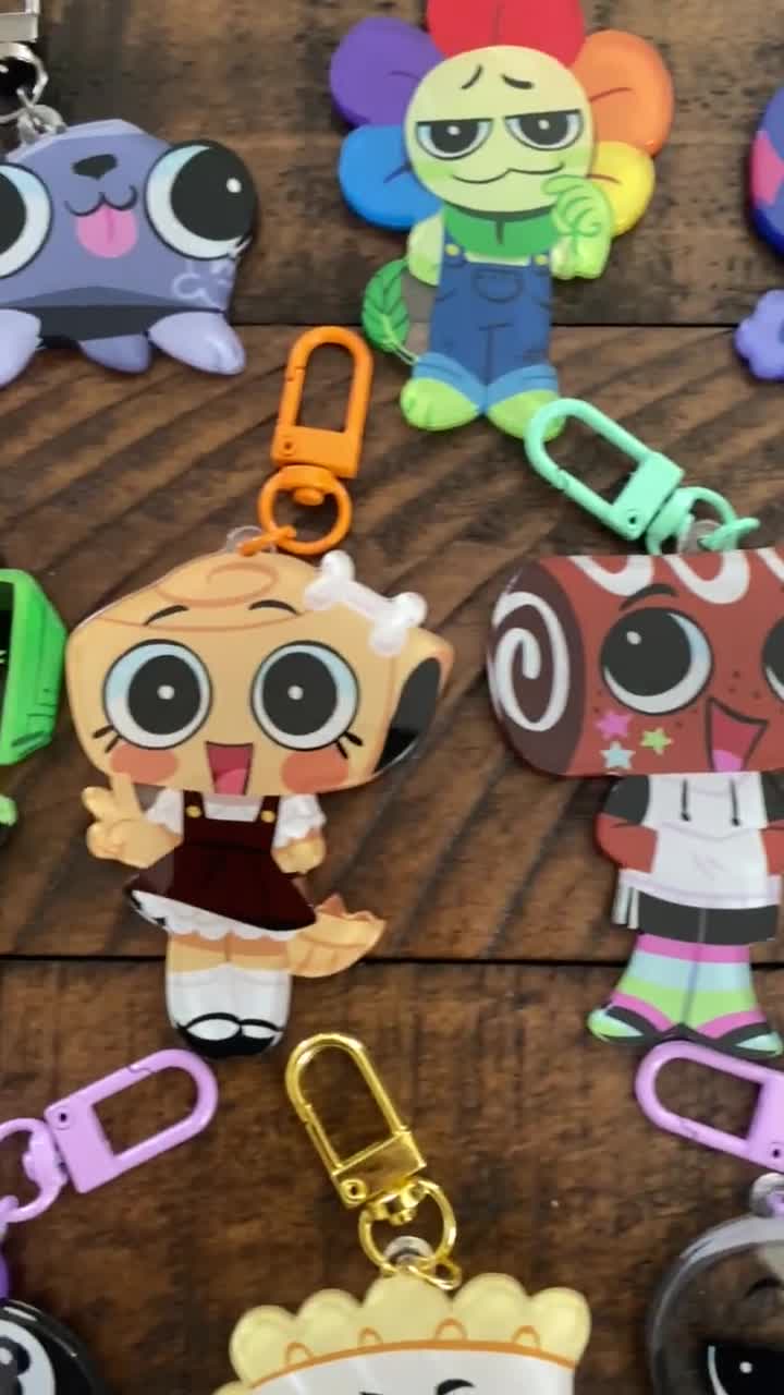Toon Keychains | Pebble, Dandy, Astro, Shrimpo, Vee, Shelly