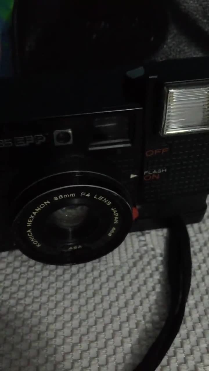 Vintage Konica C35 EF3 Camera: Hexanon 35mm F2.8 Lens, Street