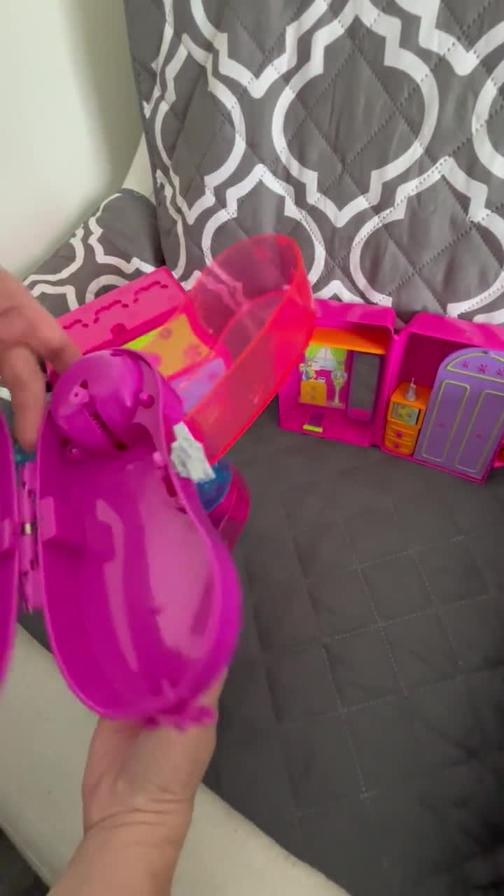 Vintage Polly Pocket Storage Cases: Dresser, Wardrobe, Fold-out