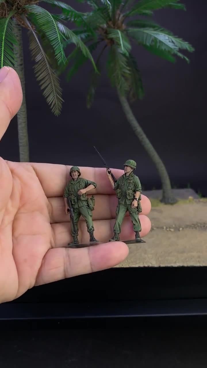 プロペイント ベトナム戦争 アメリカ兵フィギュア：手塗り 1/35