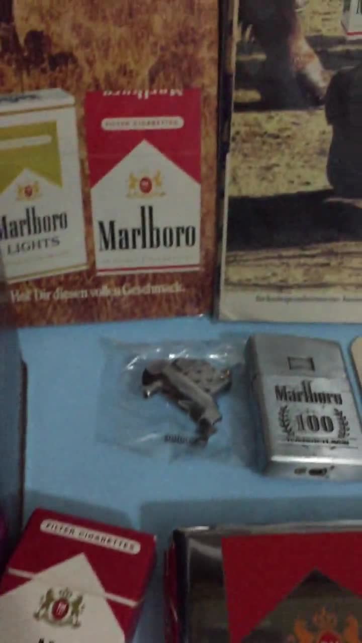 Vintage Collectible Set, Tin Box, Lighter, Coaster, Poster - Etsy