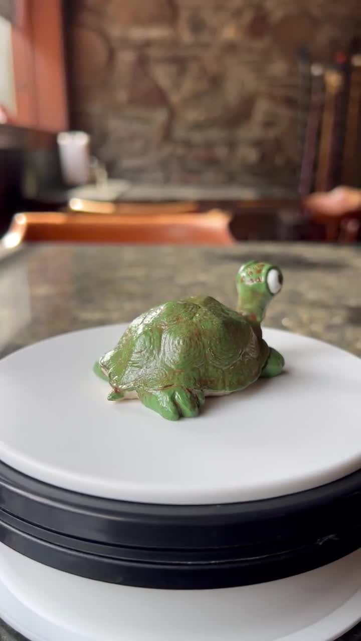 亀の置物 - 民間伝承のミニチュア森の生き物 - Etsy 日本