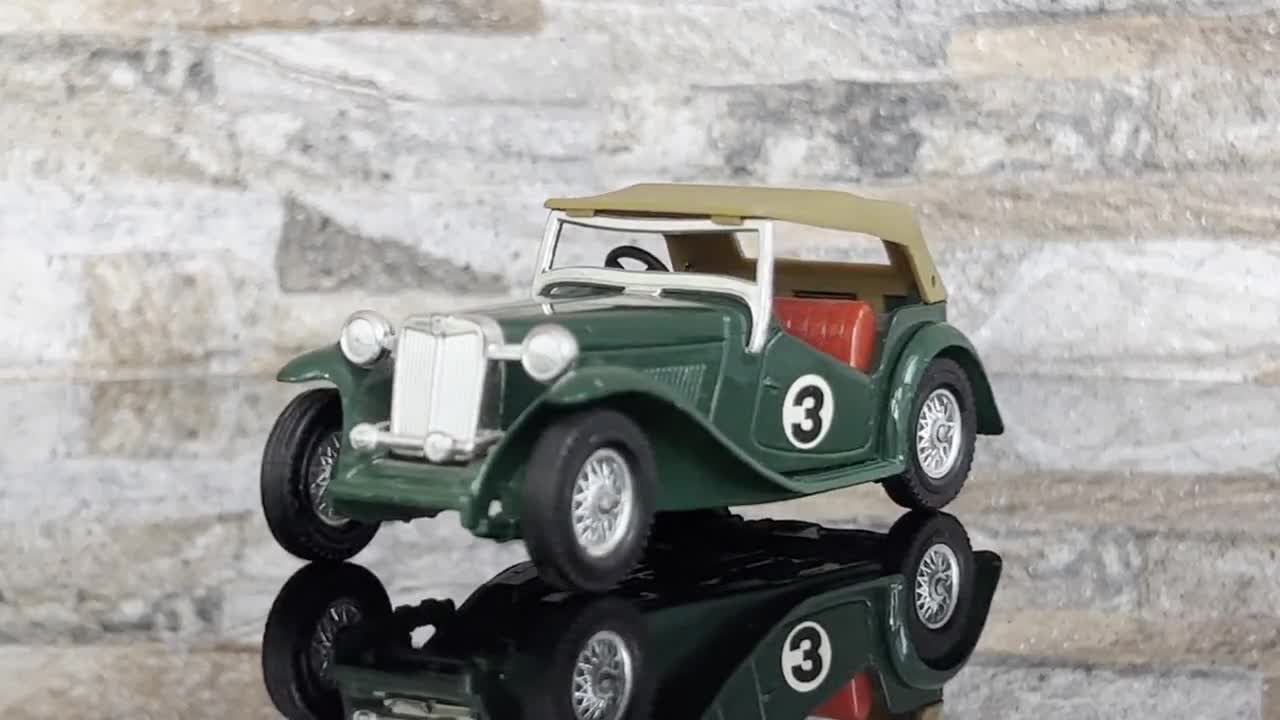 MG TC 1945 ,vintage Model Car, Diecast Car, Scale Model Car, Car
