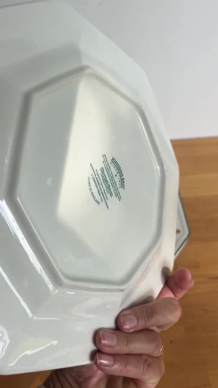 Eternal Beau Vintage Dinner Plates by Johnson Bros, England
