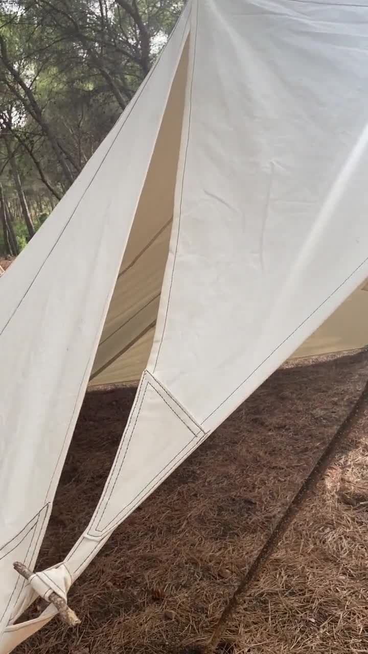 Whelen Lean-to Canvas Tent - 伝統的なブッシュクラフトと