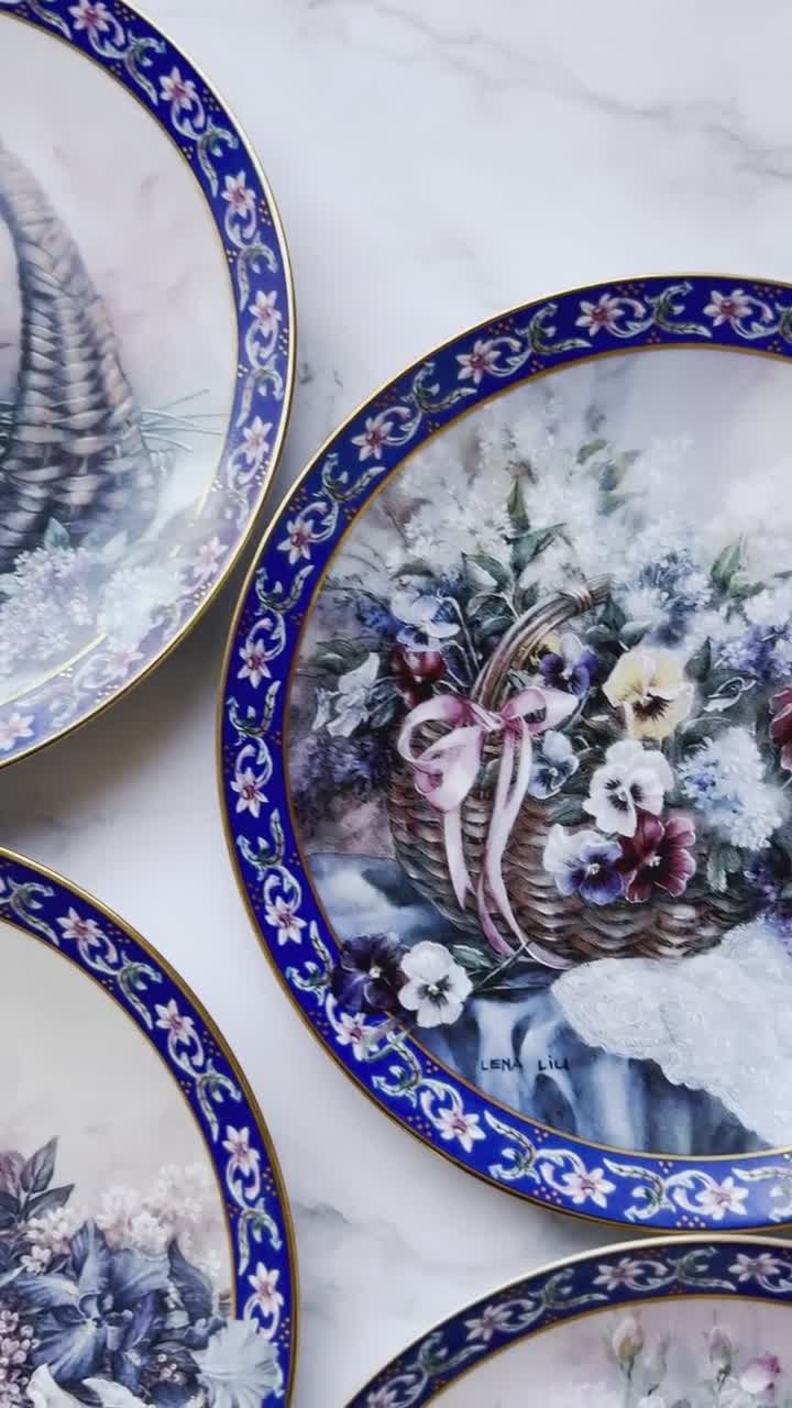 Rare Limited Edition Lena Liu Collector's Vintage Plates 