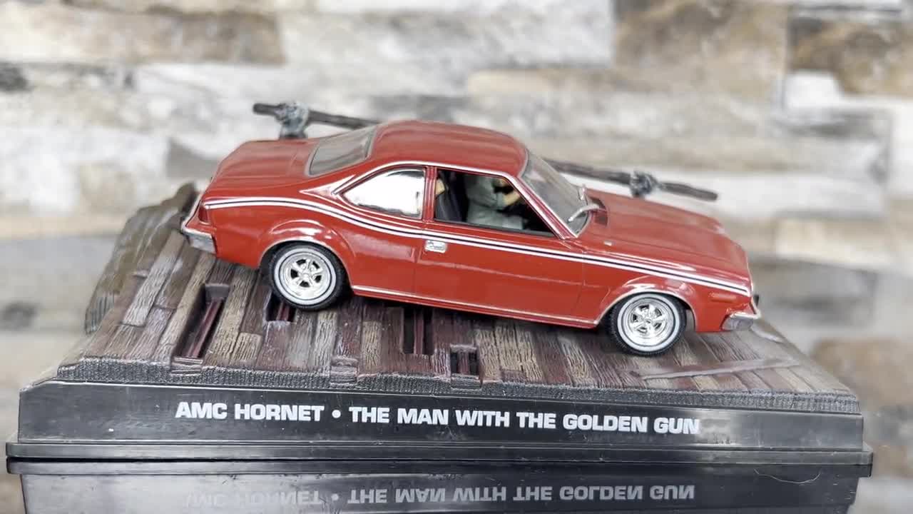 コーギー ジュニア 007 黄金の銃を持つ男 エアロカー ボンドカー ミニカー AMC Hornet, 007 James Bond Collection, Vintage Diecast Car, Scale