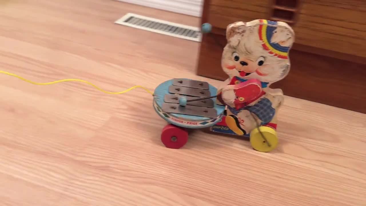 Vintage Fisher Price Ziggy Zilo, Musical Puppy Dog Xylophone Pull Vintage Fisher Price Ziggy Zilo, Musical Puppy Dog Xylophone Pull