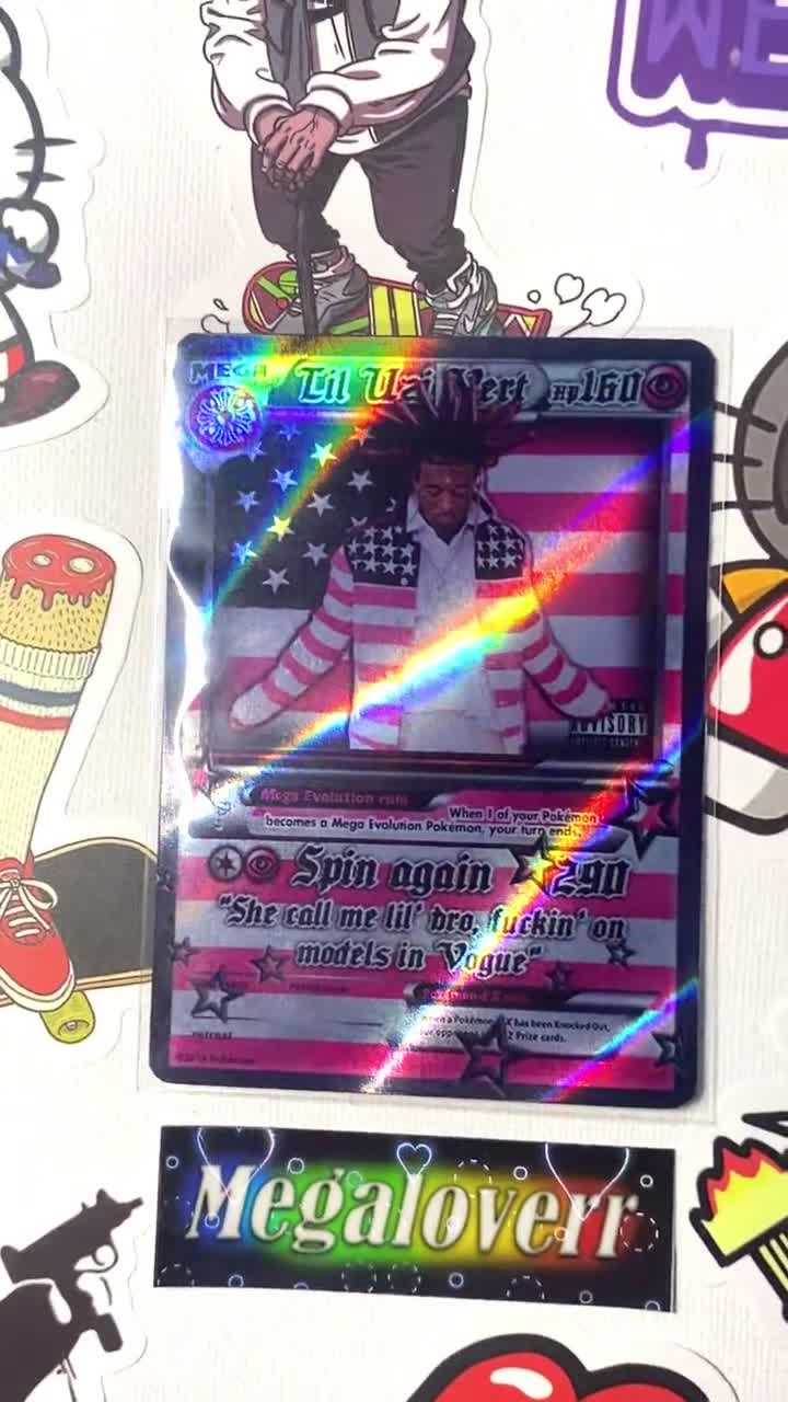 Pink Tape Lil Uzi Vert Fanmade | Handmade Pokémon Trading Card