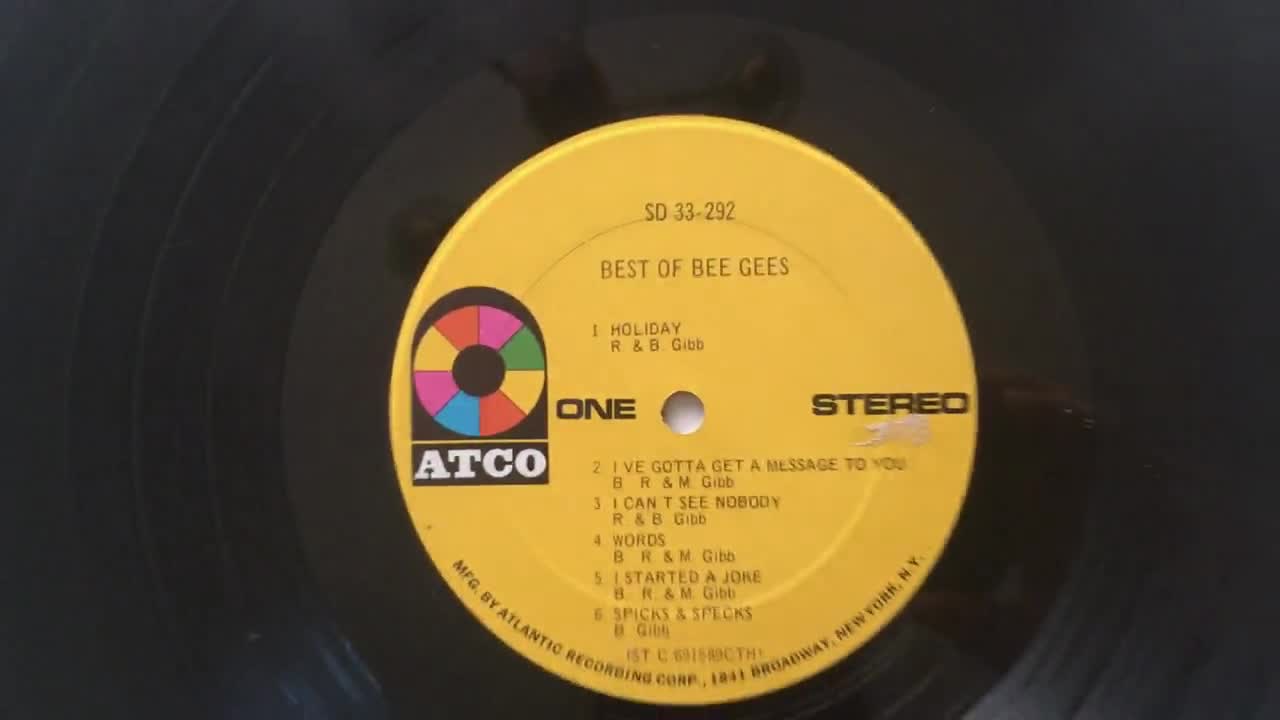Bee Gees - Best of Bee Gees LP Vinyl Record Album, ATCO Records