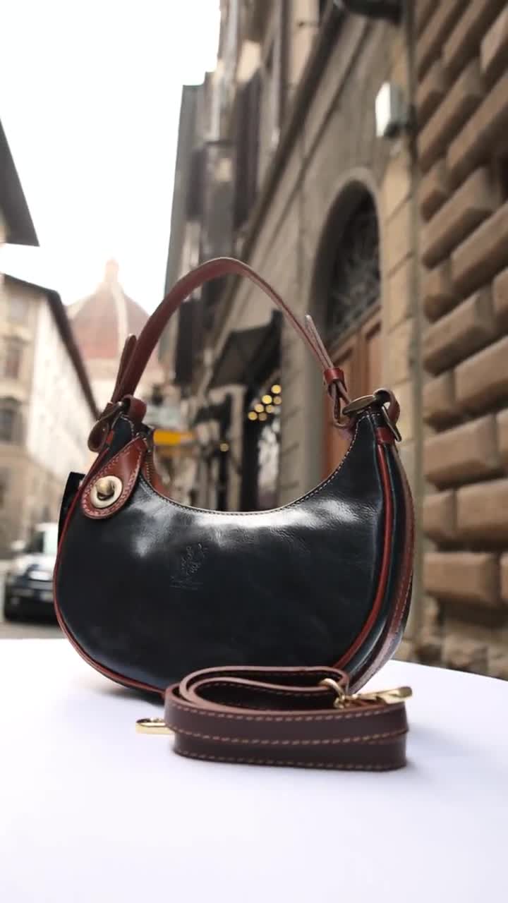 Italian Handmade Leather Bags for Women | Elegant Blue Crossbody