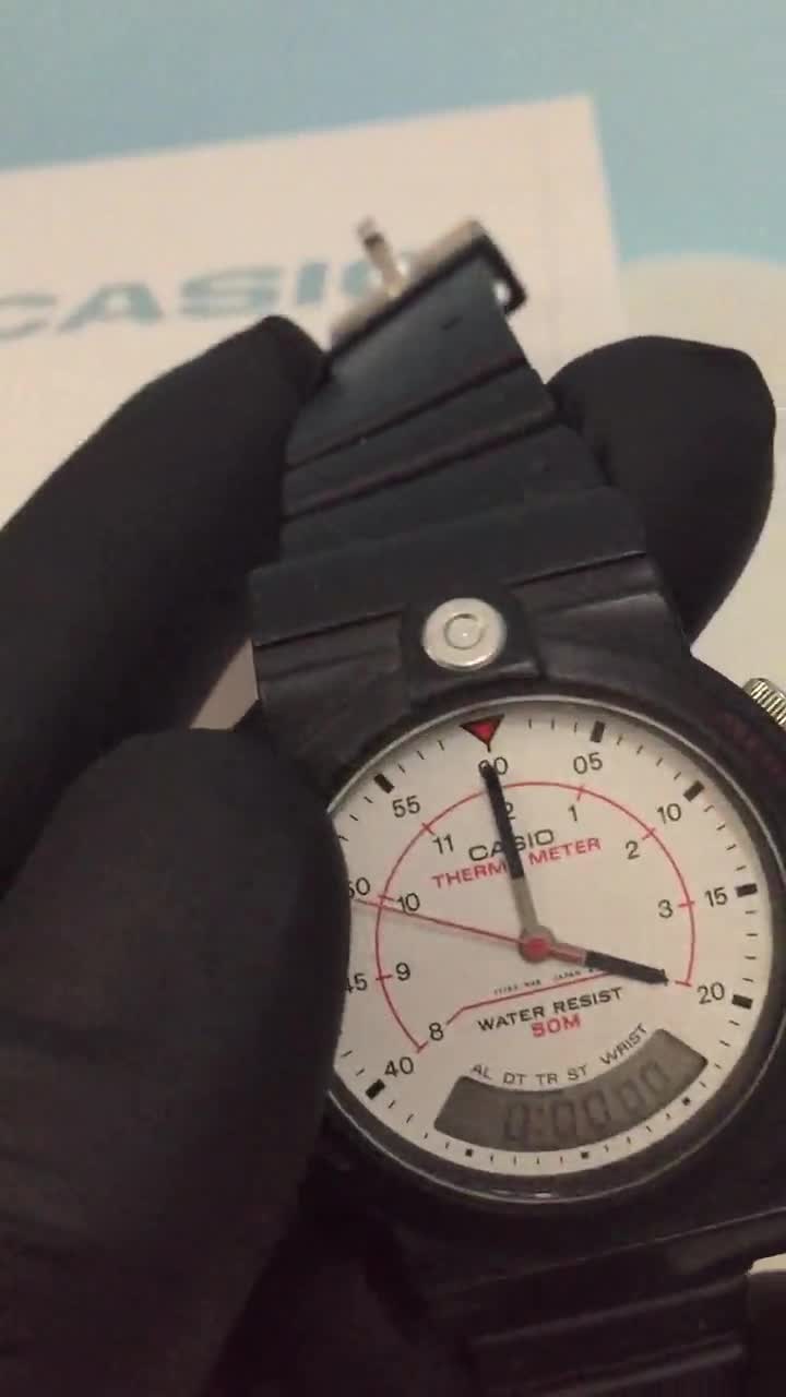 Rare THERMOMETER Casio AW-10, Watch, Casio Vintage, Collectible - Etsy