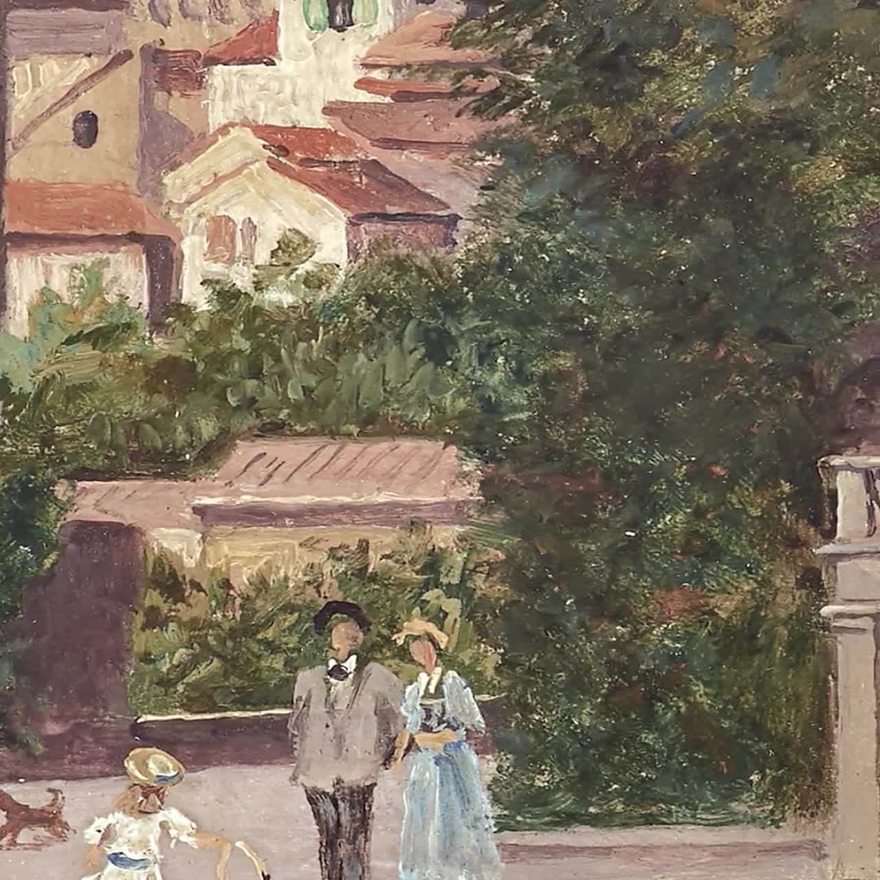 イタリアの街の絵画、印刷可能、イタリアの風景画、ヴェネツィアの絵画