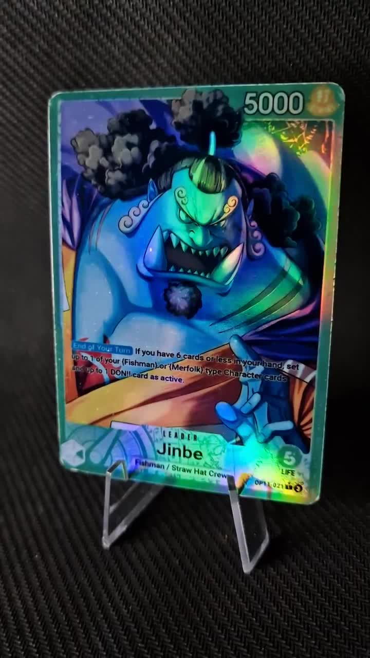 One Piece Proxy Card Leader Holo - Jinbe OP11-021 Alt Art - Etsy