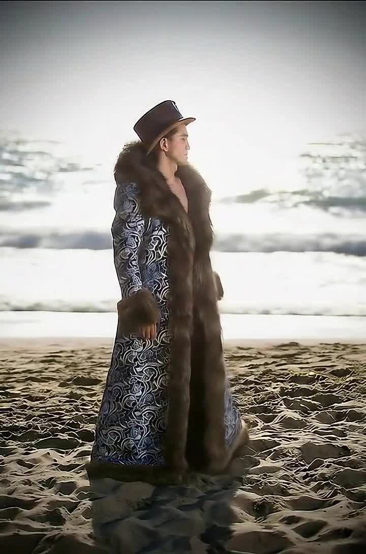 JON SNOW Faux Fur Coat - Mens Big Hooded Jacket - Etsy